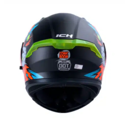 Casco Ich 3120Dv Comic_Boo Negro Naranja Visor Smoke 2