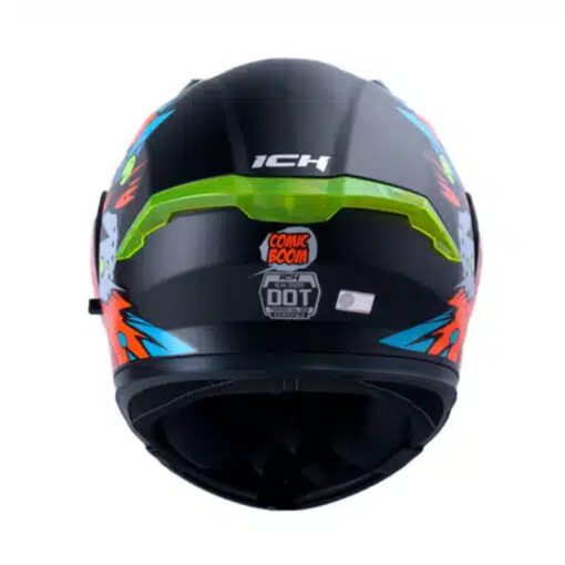 Casco Ich 3120Dv Comic_Boo Negro Naranja Visor Smoke 2