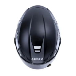 Casco Ich 501sp Gummy Negro Gris Visor Smoke 1