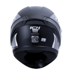 Casco Ich 501sp Gummy Negro Gris Visor Smoke 1