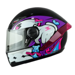 Casco Ich 501sp Gummy Negro Morado 1