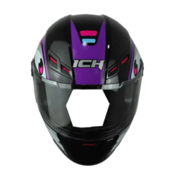 Casco Ich 501sp Gummy Negro Morado 1