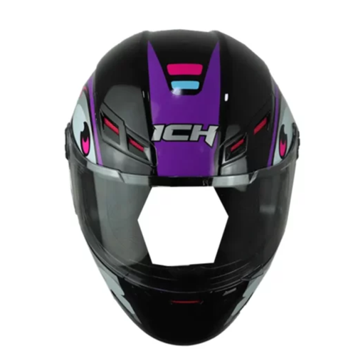 Casco Ich 501sp Gummy Negro Morado 1
