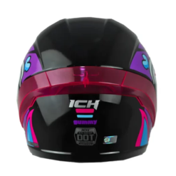 Casco Ich 501sp Gummy Negro Morado 1
