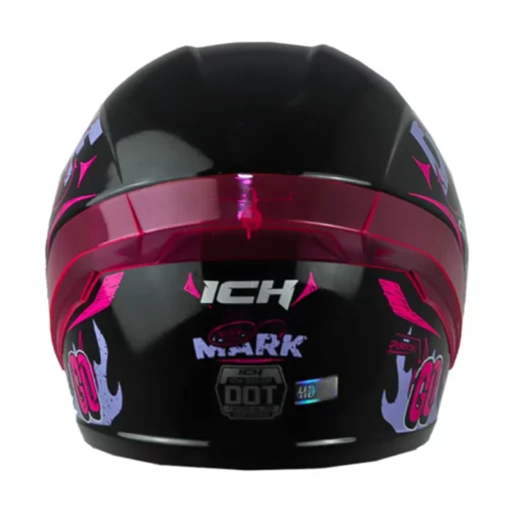 Casco Ich 501sp Mark Negro Fucsia 2