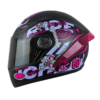 Casco Ich 501sp Mark Negro Fucsia Visor Smoke 1