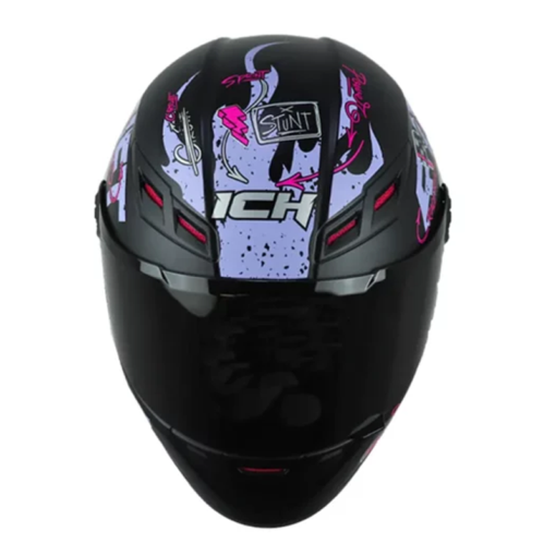 Casco Ich 501sp Mark Negro Fucsia Visor Smoke 1