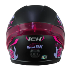 Casco Ich 501sp Mark Negro Fucsia Visor Smoke 1