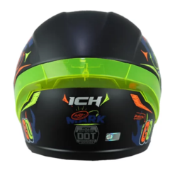 Casco Ich 501sp Mark Negro Naranja Visor Smoke 2
