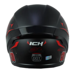 Casco Ich 501sp Mark Negro Rojo Visor Smoke 3