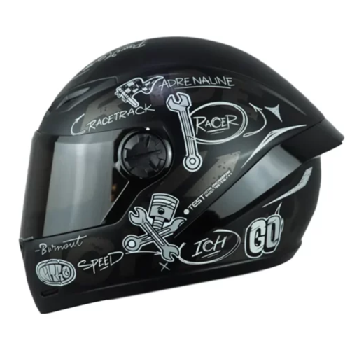 Casco Ich 501sp Mark Negro Silver Visor Smoke 1