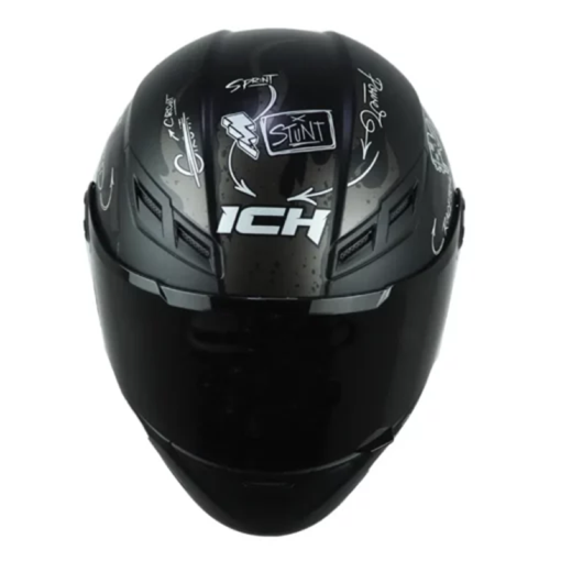 Casco Ich 501sp Mark Negro Silver Visor Smoke 2