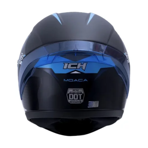 Casco Ich 501sp Moaca Negro Azul Visor Smoke 1