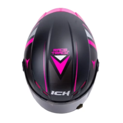Casco Ich 501sp Neggaz Negro Fucsia Visor Smoke 1