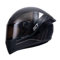 Casco Ich 501sp Neggaz Negro Gris Visor Smoke 1