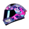 Casco Ich 503 Ed Especial Made In Medellín Morado Fucsia Visor Azul 1