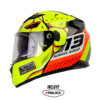 Casco Ls2 320Dv Crack Amarillo Negro 1