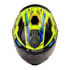 Casco Ls2 353 Robot Amarillo Gris 1