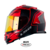 Casco Ls2 800 Tracker Negro Rojo Visor Iridium Rojo 1