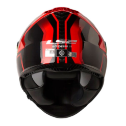 Casco Ls2 800 Tracker Negro Rojo Visor Iridium Rojo 1