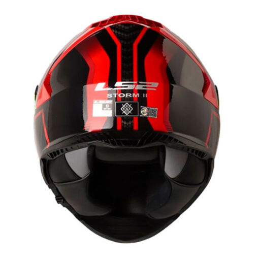 Casco Ls2 800 Tracker Negro Rojo Visor Iridium Rojo 1
