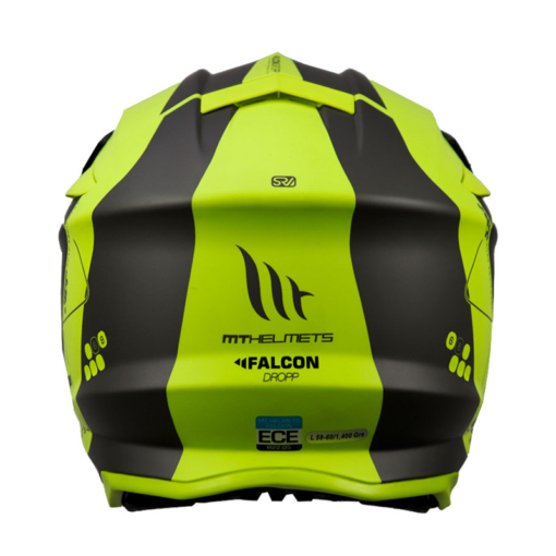 Casco Mt Falcon Dropp E3 Amarillo Fluorescente 2