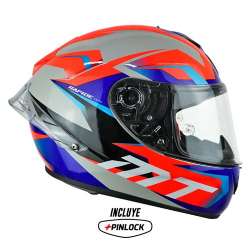 Casco Mt Rapide Pro Fugaz A5 Rojo Perla 2