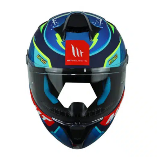 Casco Mt Targo S Diogo Moreira C7 Azul Verde Neon 1