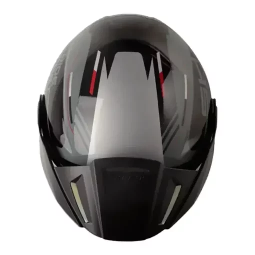 Casco Shaft 212 Broth Gris Rojo Visor Iridium Rojo 1
