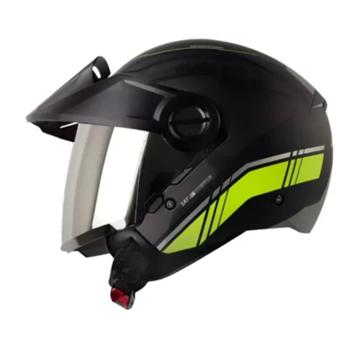 Casco Shaft 212 Broth Negro Amarillo Visor Iridium Silver 1
