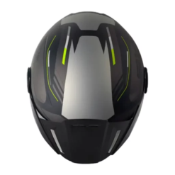 Casco Shaft 212 Broth Negro Amarillo Visor Iridium Silver 1