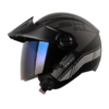 Casco Shaft 212 Broth Negro Silver Visor Iridium Azul 1
