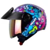 Casco Shaft 212 Moster Pets Morado Fucsia Visor Iridium Morado1