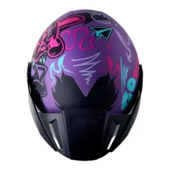 Casco Shaft 212 Rock You Morado Fucsia Visor Iridium Morado 1