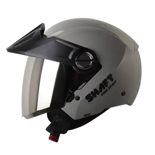 Casco Shaft 212 Solid Gris Oscuro Visor Iridium Silver 1