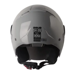 Casco Shaft 212 Solid Gris Oscuro Visor Iridium Silver 1