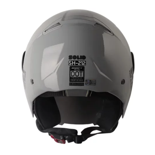 Casco Shaft 212 Solid Gris Oscuro Visor Iridium Silver 1