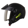 Casco Shaft 212 Solid Negro Amarillo Visor Iridium Silver 1
