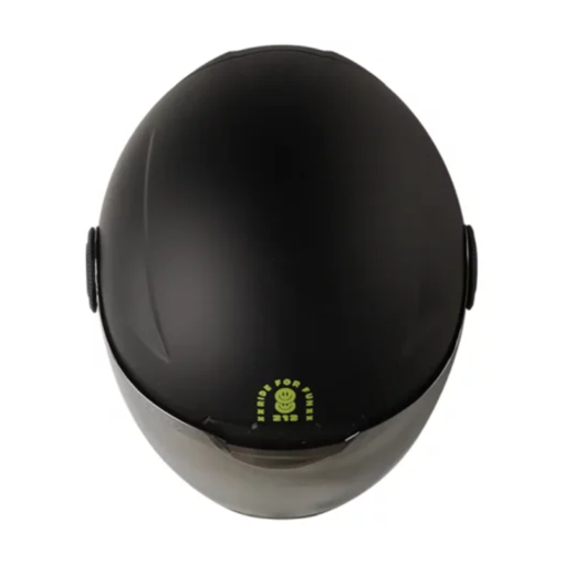 Casco Shaft 212 Solid Negro Amarillo Visor Iridium Silver 1