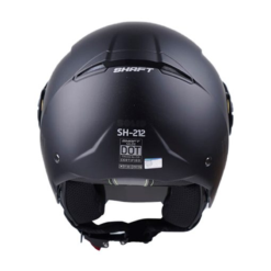 Casco Shaft 212 Solid Negro Gris Visor Iridium 3Azul2
