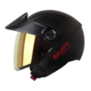 Casco Shaft 212 Solid Negro Rojo Visor Iridium Rojo 1