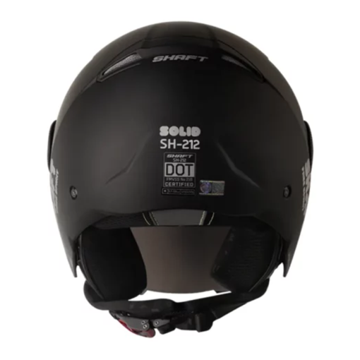 Casco Shaft 212 Solid Negro Silver Visor Iridium Azul 1