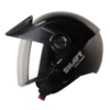 Casco Shaft 212 Solid Negro Silver Visor Iridium Silver 1