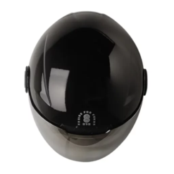Casco Shaft 212 Broth Negro Silver Visor Iridium Azul 1