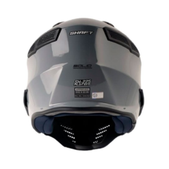 Casco Shaft 225 Pilot Solid Gris Negro Visor Iridium Silver2