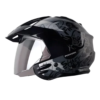 Casco Shaft 227 Trial Ghost Rider Negro Gris Visor Iridium Silver1