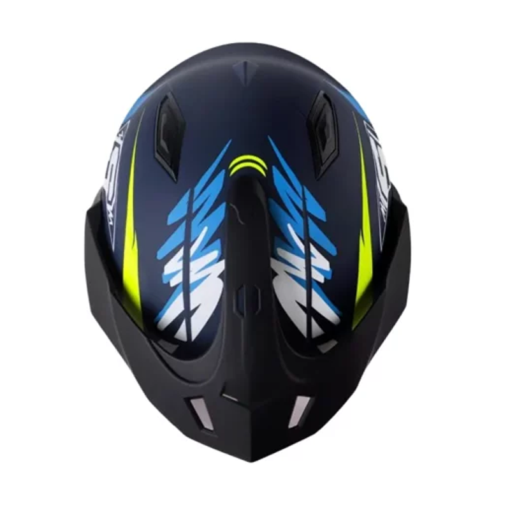 Casco Shaft 227 Trial Same Azul Amarillo Visor Iridium Azul1