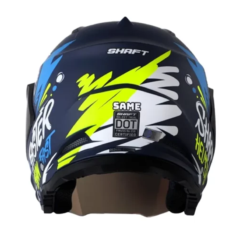 Casco Shaft 227 Trial Same Azul Amarillo Visor Iridium Azul1