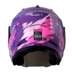 Casco Shaft 227 Trial Same Morado Fucsia Visor Iridium Morado1