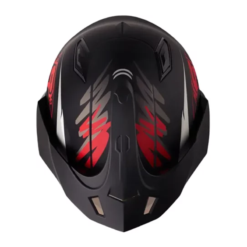 Casco Shaft 227 Trial Same Negro Rojo Visor Iridium Rojo 1
